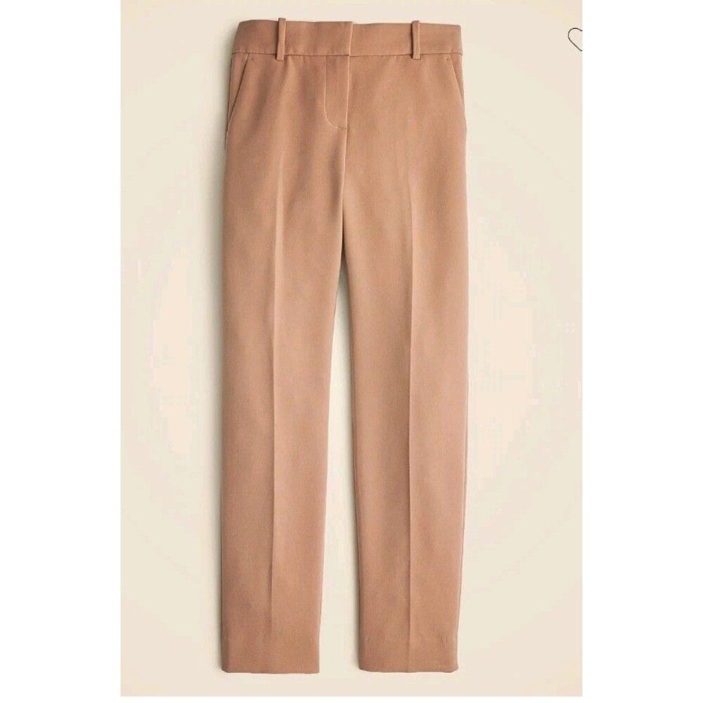 J.Crew Cameron Slim Cropped Pant in Four Season Stretch Light Brown Size 6